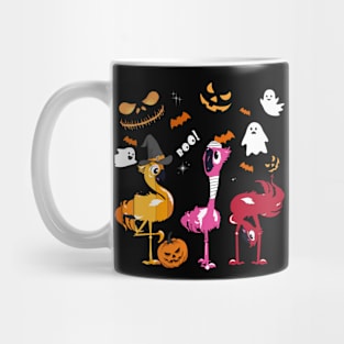 Flamingo Happy halloween Mug